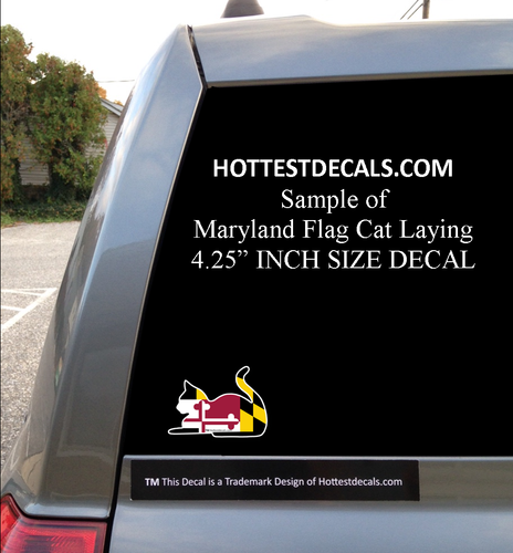 MARYLAND CAT DOG DECAL STICKER Kitten Puppy Chesapeake Retriever Lab Pit Bull - Picture 7 of 13