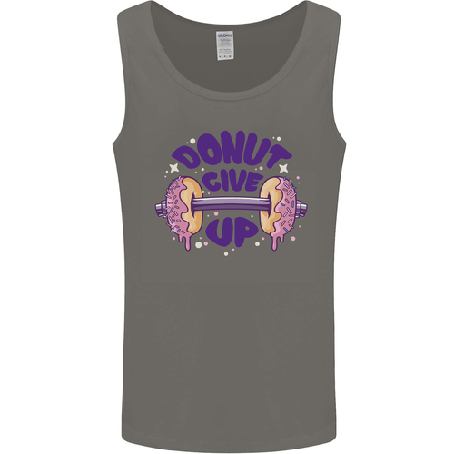 Donut Give Up Funny Gym Bodybuilding Mens Vest Tank Top - 第 2/13 張圖片