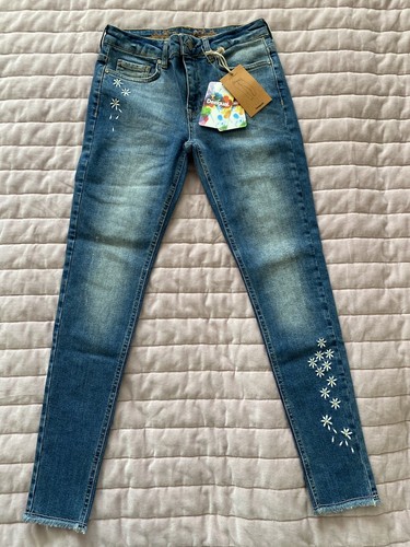 Desigual Exotic Denim Jeans Blue Daisy 