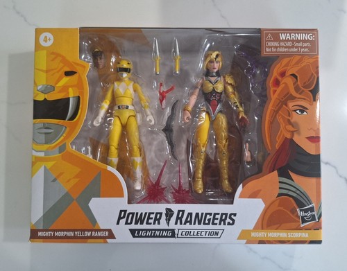 Figurines Hasbro Power Rangers Lightning Collection – Yellow Ranger & Scorpina, Neuves