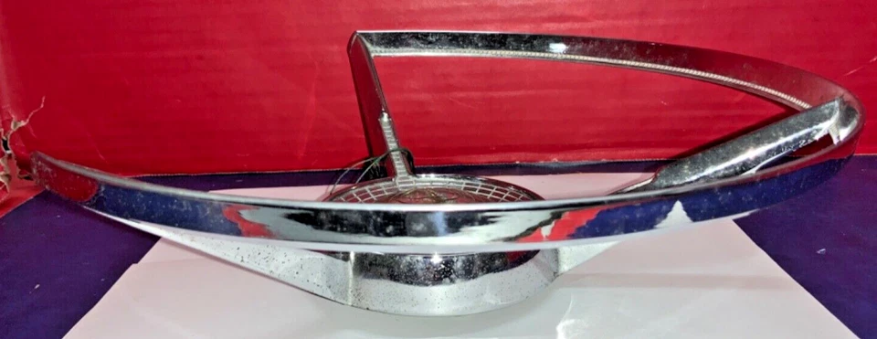 Volante cromado Ford Fairlane Thunderbird 1957-59 de colección - COMO ESTÁ - NO PROBADO Foto 4 de 4