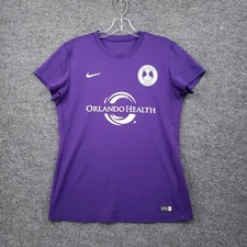 Nike T-Shirt Womens M Medium Purple Dri-Fit Orlando Health Running Active 