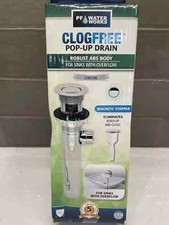 PF WaterWorks ClogFREE Pop Up Drain Magnetic Stopper Transparent ABS Body PF0324