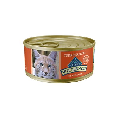 BLUE Wilderness Grain Free High Protein Turkey Wet Cat Food 24 Pack 5.5 oz
