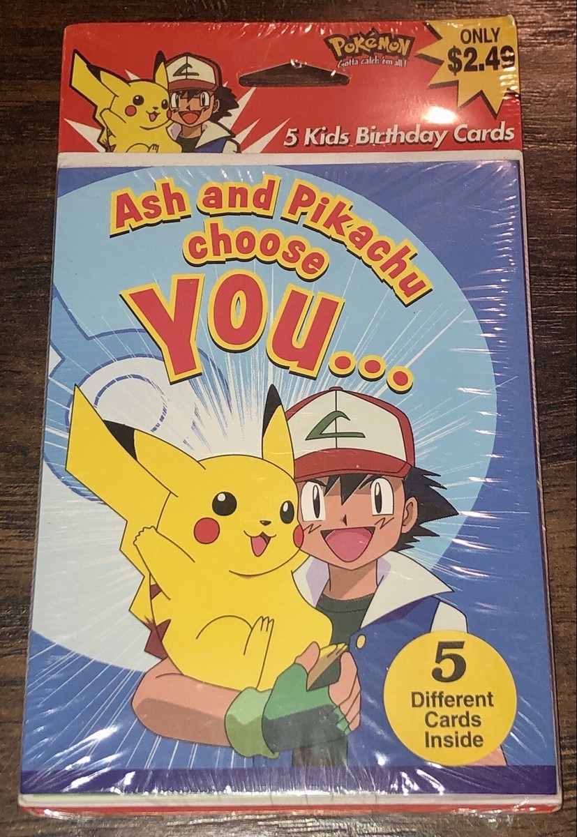 Vintage American Greetings POKEMON Birthday Cards 5-Pack ALL DIFFERENT! | eBay Vintage American Greetings POKEMON Birthday Cards 5-Pack ALL DIFFERENT! | eBay