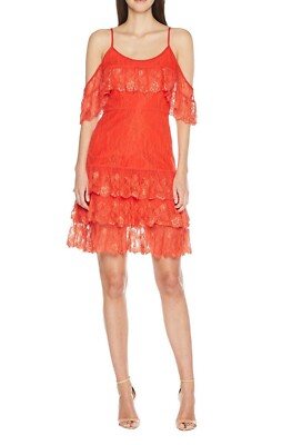ml monique lhuillier draped lace dress