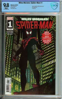 MILES MORALES: SPIDER-MAN #1 CBCS 9.8 WHITE PAGES // MARVEL COMICS