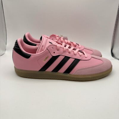 Messi adidas Samba Sneakers Miami MLS Retro Originals Pink/Blk/Gum Sz 11.5 New