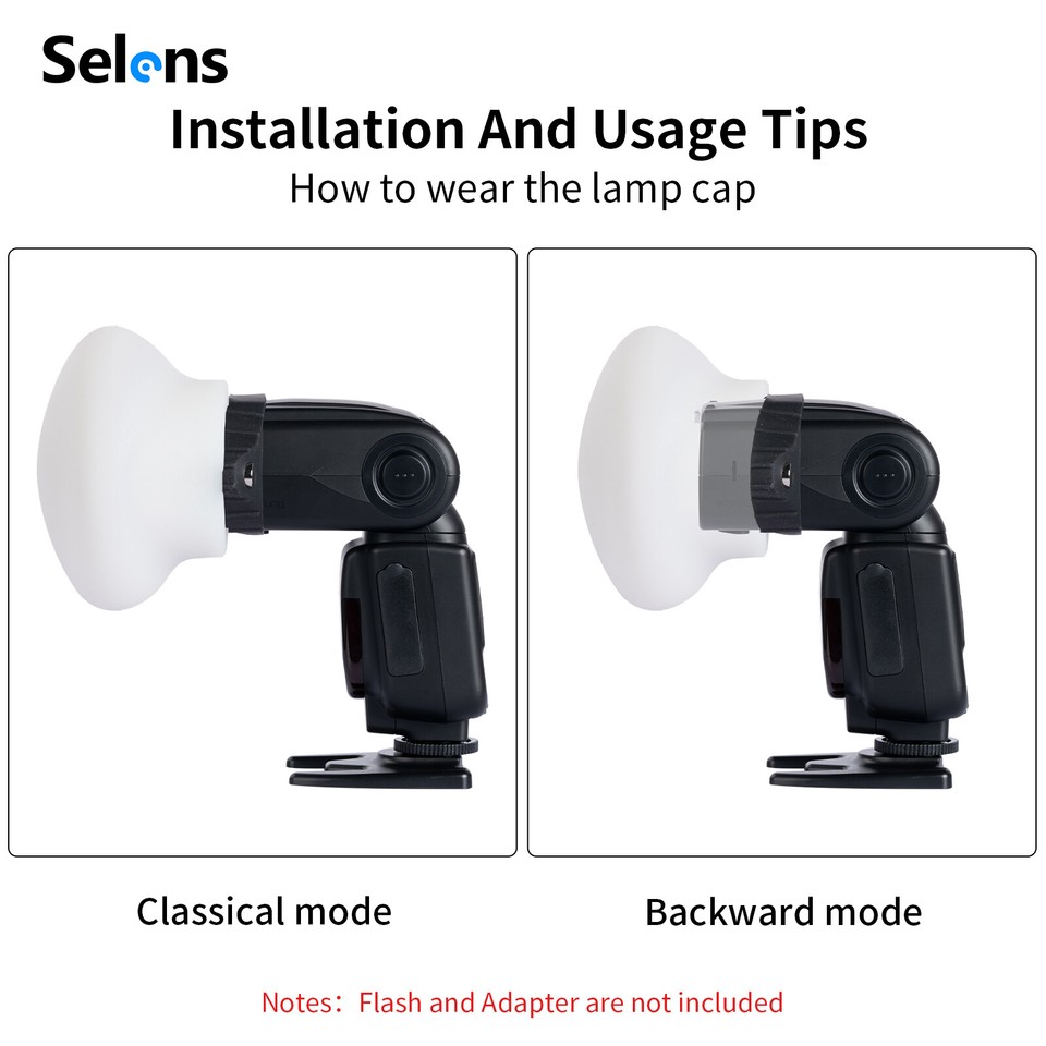 Flash Speedlite Magnetic Modifier Light Diffuser Soft Sphere Bounce ...