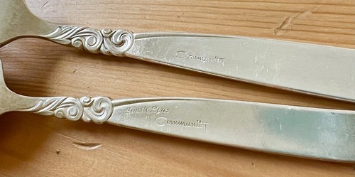 Oneida Community SOUTH SEAS Silverplate Flatware 46 Pieces MONOGRAMMED "R" - Picture 4 of 4