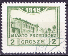 PL 006 Poland Polska Przedborz local issue Fi 3B T1 used expertised