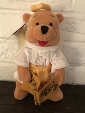Winnie the Pooh Choir Angel Mini Bean Bag 8" Plush Disney Store Wings Halo Tag