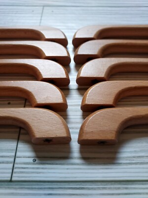 Furnitures Wood Handle Fixtures 10 Pack With Screws