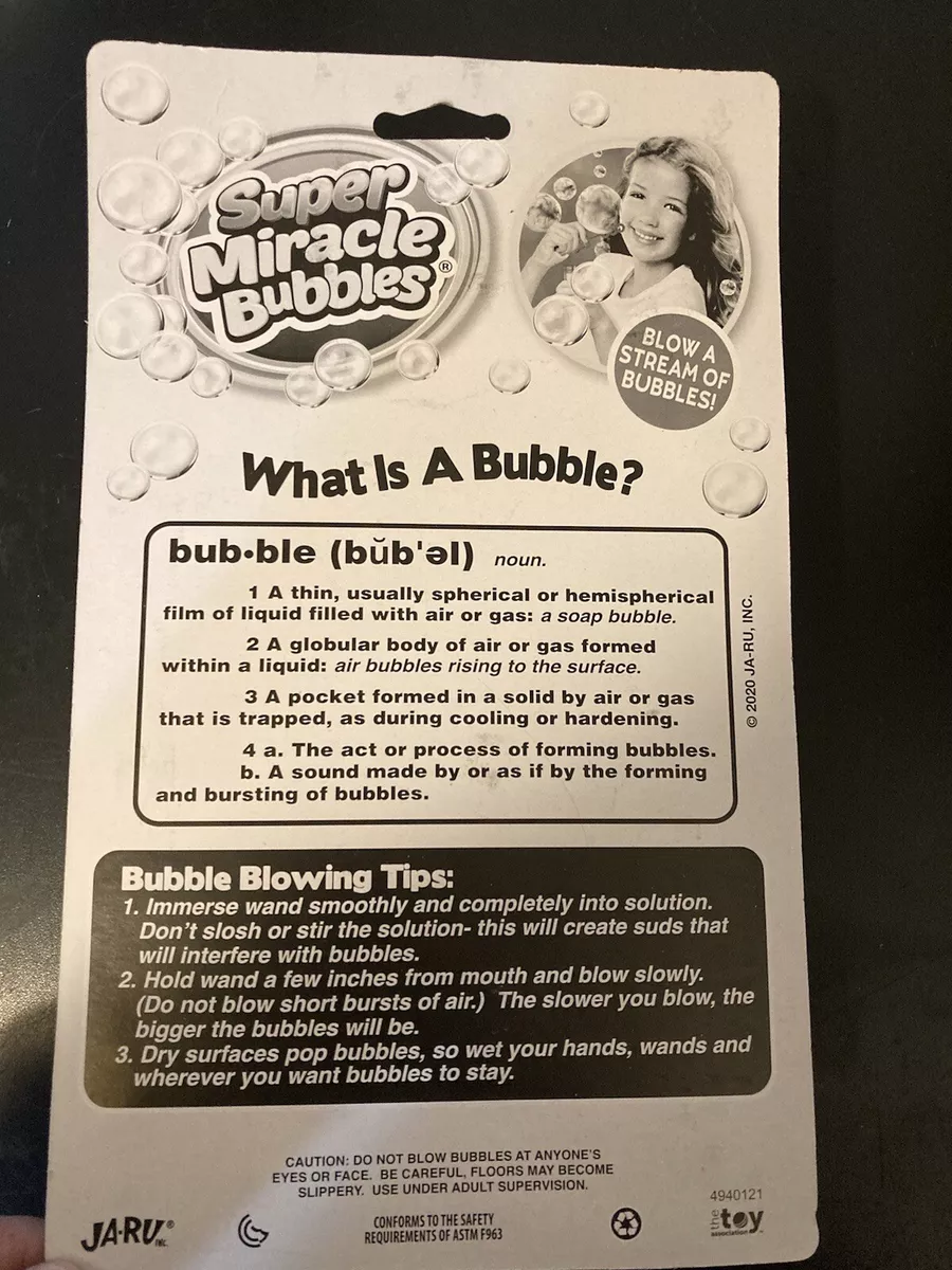 Ja-ru Super Miracle Bubbles 6 Pk., 4 Oz. Each, Yard Games, Baby & Toys