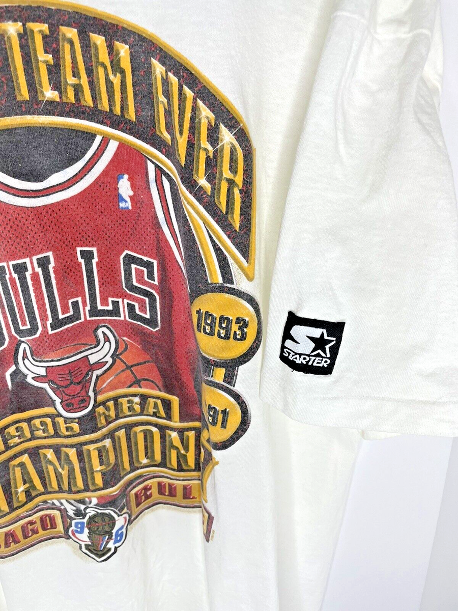 Vintage 1996 Chicago Bulls Greatest Team Ever Starter T Vintage 1996 Chicago Bulls Greatest Team Ever Starter T