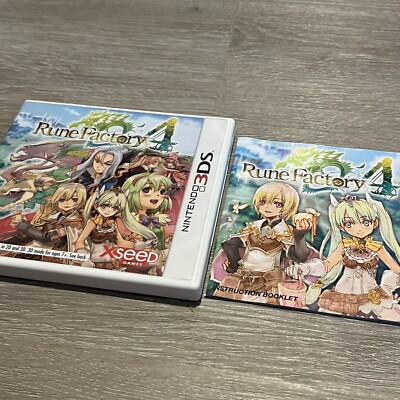 Rune Factory 4 (Nintendo 3DS) Original Case & Manual Only