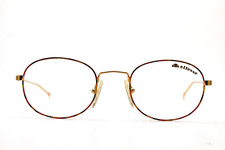 Vintage ELLESSE Light 9 48 O/M Oval Gold Turtle Glasses 1980s  Unisex