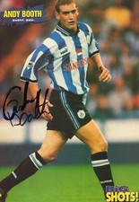 ANDY BOOTH AUTOGRAPH, SHEFFIELD WEDNESDAY, FOOTBALL