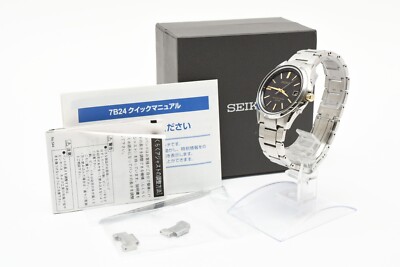 NEAR MINT w/BOX】 SEIKO 7B24-0BN0 Radio Wave Control SOLAR NEAR MINT w/BOX】 SEIKO 7B24-0BN0 Radio Wave Control SOLAR