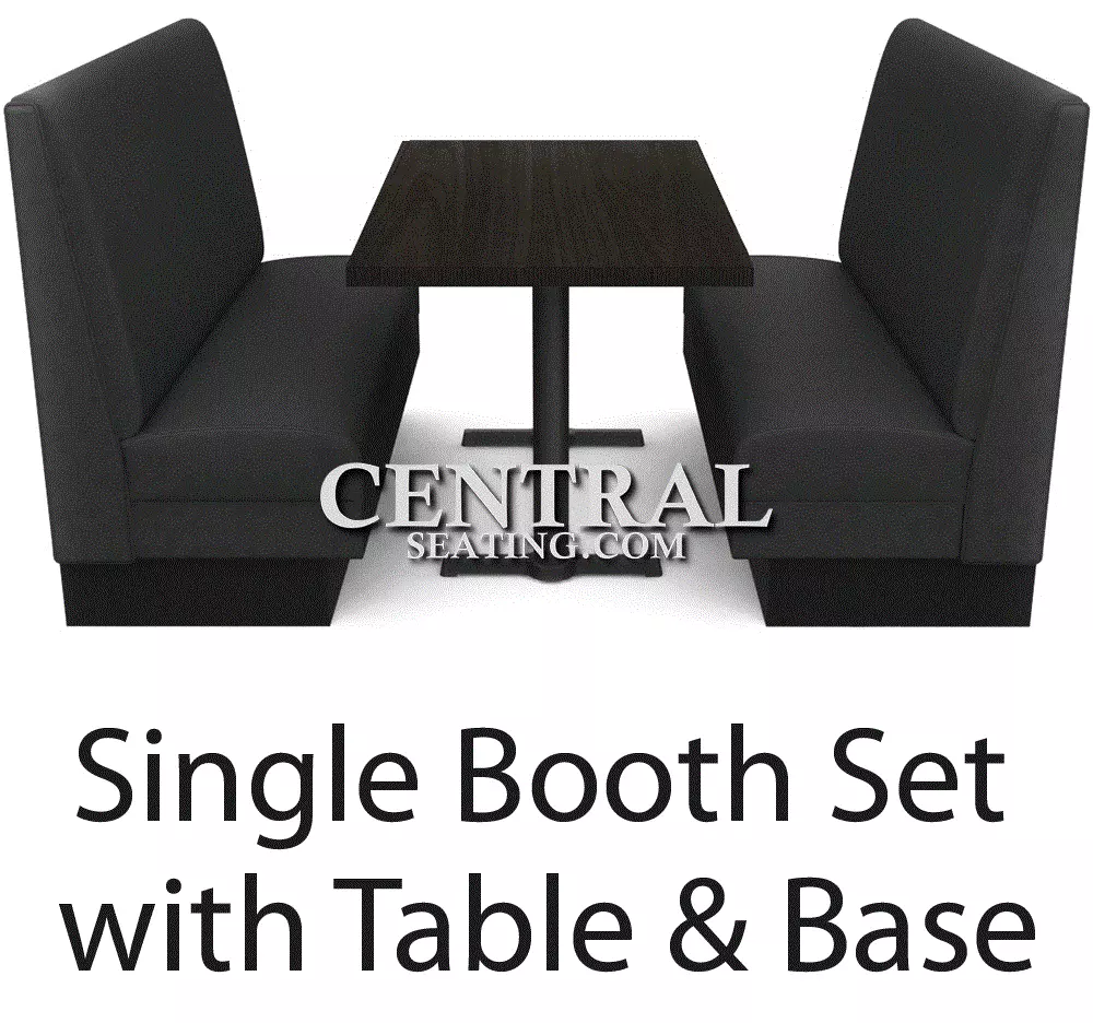 Restaurant Booths Seating and Table For Sale Set w 2 Booths 1 Table &  2Bases NEW