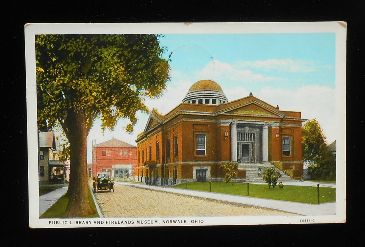 1931 Public Library and Firelands Museum Antique Car Norwalk OH Huron