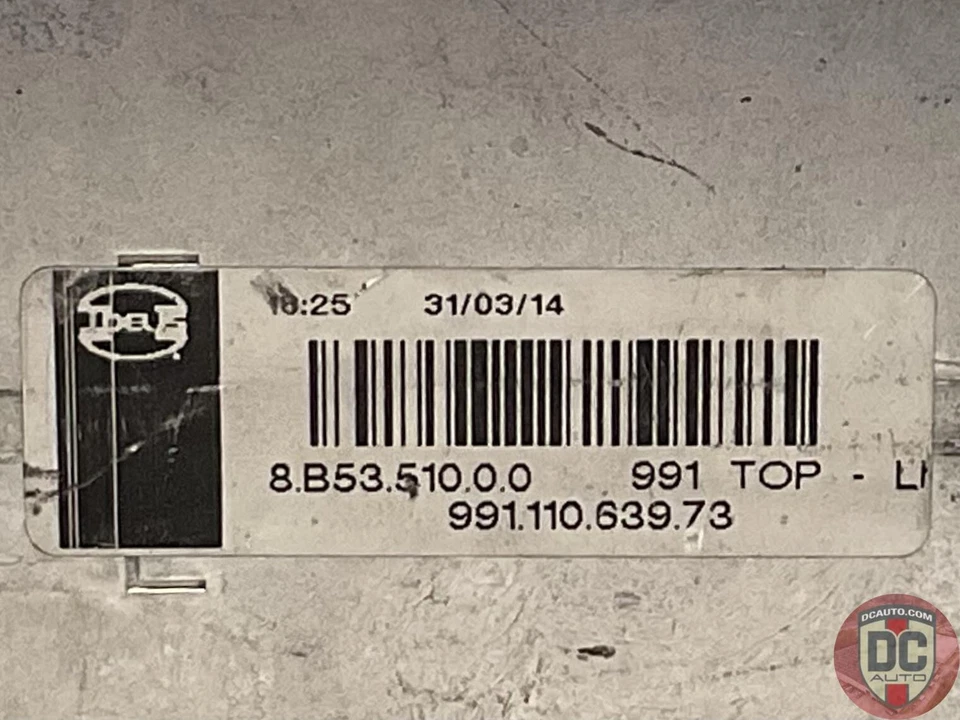 Левый интеркулер 2014-2018 Porsche 911 991 Turbo 99111063973 126121 - Изображение 3 из 4