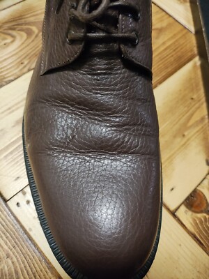 A. Testoni Mens 8 Shoes Lace Up Oxfords Soft Brown Leather Italian