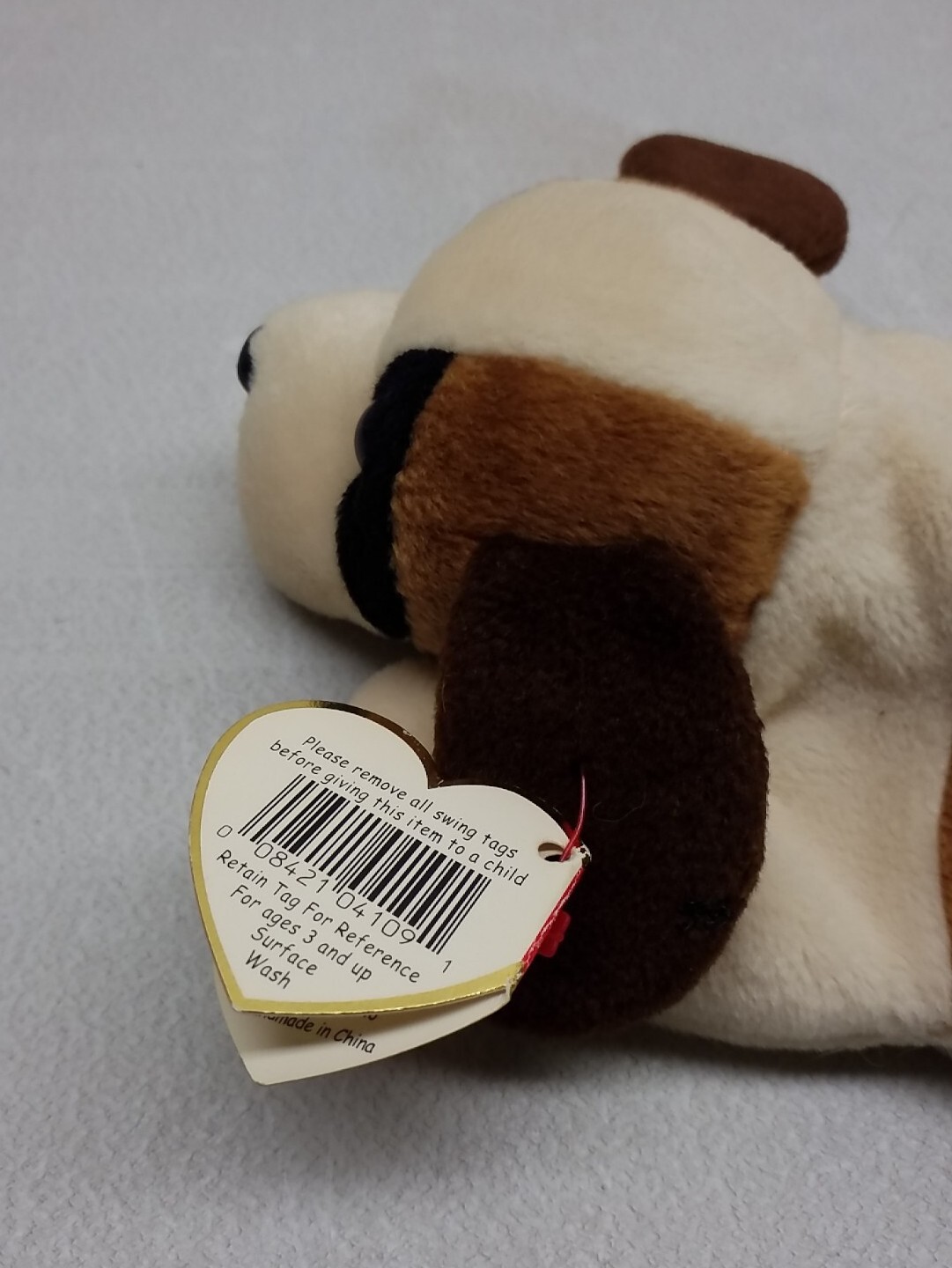 Ty Beanie Babies Bernie The Dog Date Of Birth October 3, 1996 Bernie