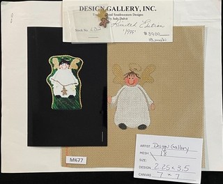 HP Needlepoint 18ct DESIGN GALLERY "Limited Edition Angel" w/Guide Charm MK77