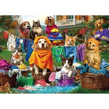 1000 Piece Jigsaw Puzzle For Adults Cute Dogs And Cats Pets Animals Home Art
