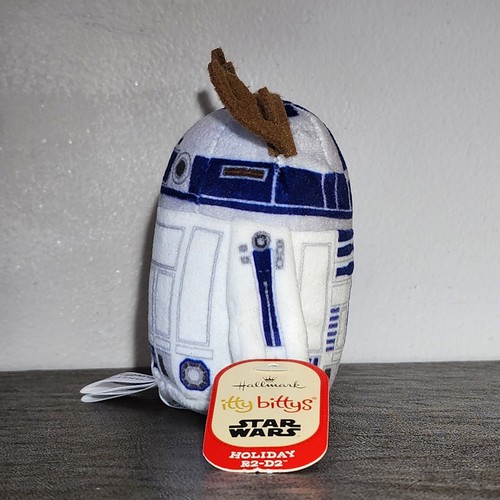 2015 HALLMARK ITTY BITTYS Star Wars R2-D2 Holiday Reindeer Antlers Christmas - Picture 4 of 12