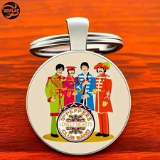 Sgt Peppers Lonely Hearts Beatles Handmade Fashionable Keyring Handcrafted Gift