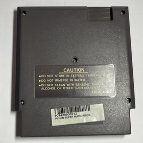Nes Super Mario Bros.cart,early Print,5 Screw, Round Blk SOQ,Cartridge Vintage
