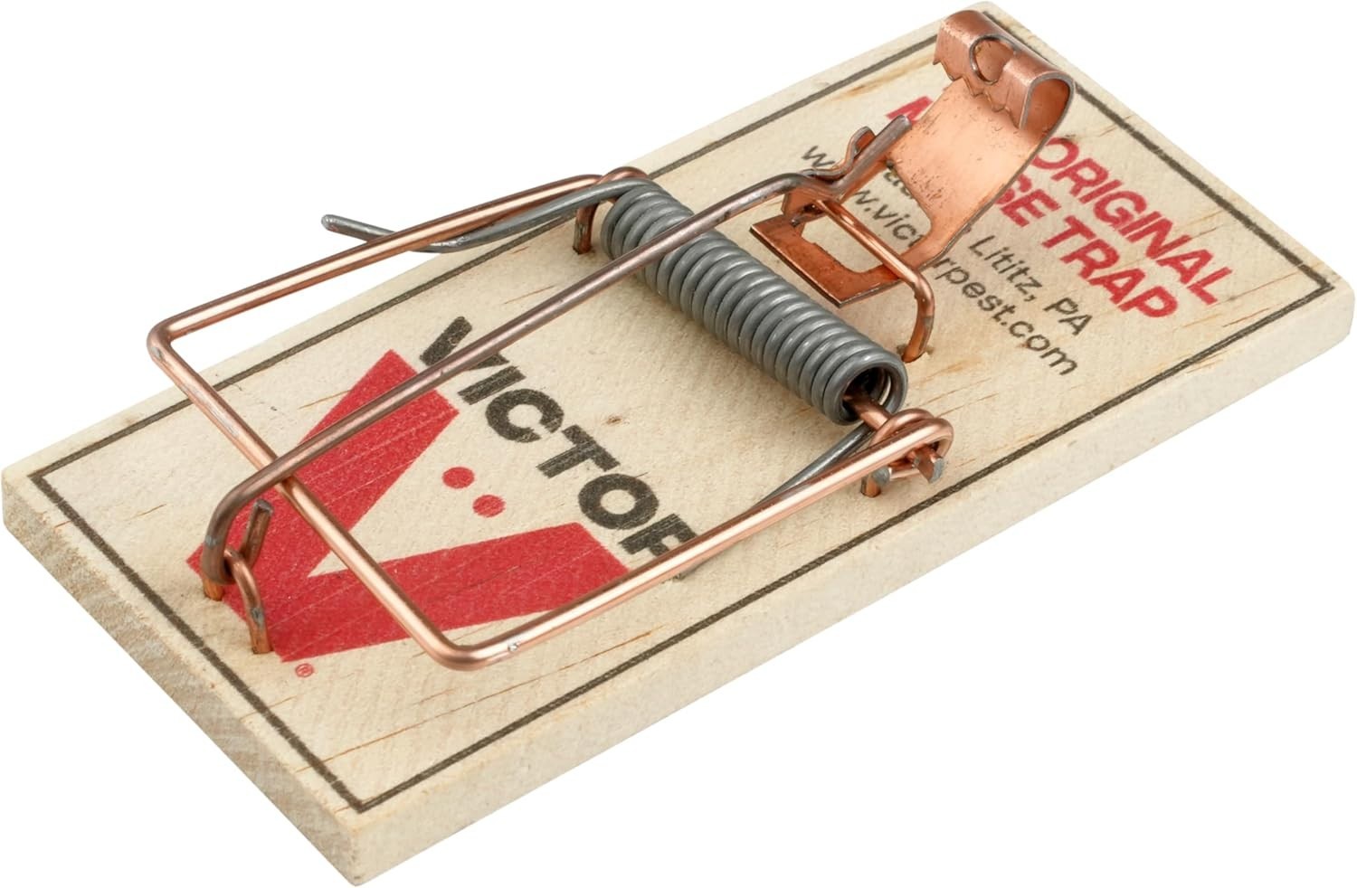 Victor M150-12 Metal Pedal Sustainably Sourced FSC Wood Snap Mouse Trap-12 Traps