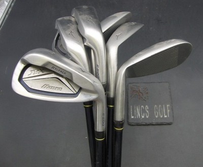 Set 6x Mizuno JPX E500 7-SW + FW Eisen Regular Graphit Schäfte blaue Griffe*