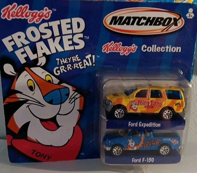 2001 Matchbox Kellogg's Ford Expedition & F-150 Tony Tiger Frosted Flakes  