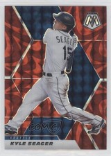 2021 Panini Mosaic Reactive Red Mosaic Prizm Kyle Seager #165 2g6