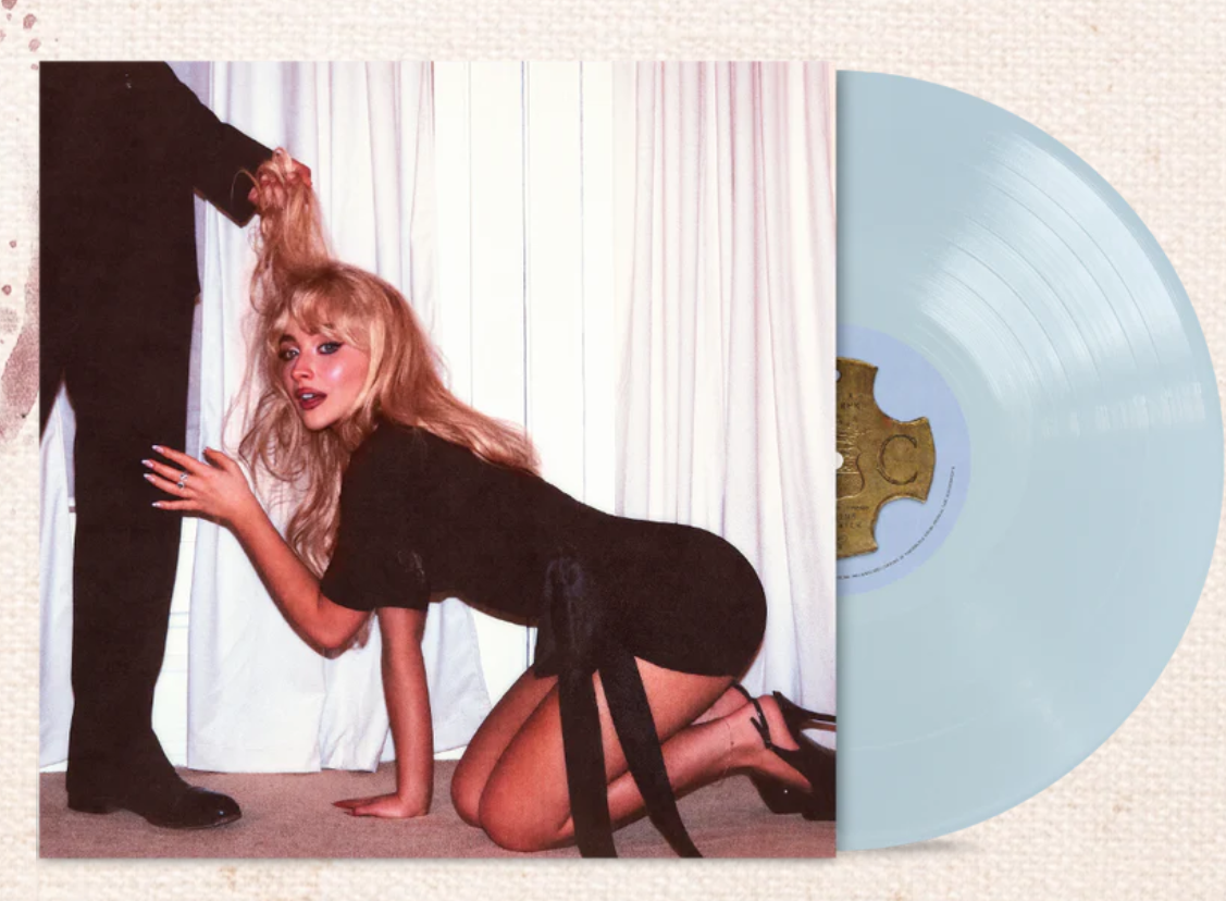 Sabrina Carpenter SIGNED LP Man's Best Friend LIGHT BLUE
