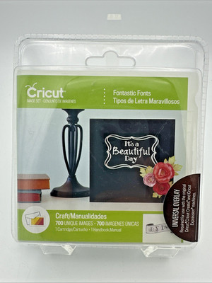 New Cricut Cartridge Fontastic Fonts 700 Unique Images Sealed