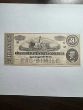 Dr. Morse’s Indian Root Pills $20 Dollar Confederate States Advertisement Bill