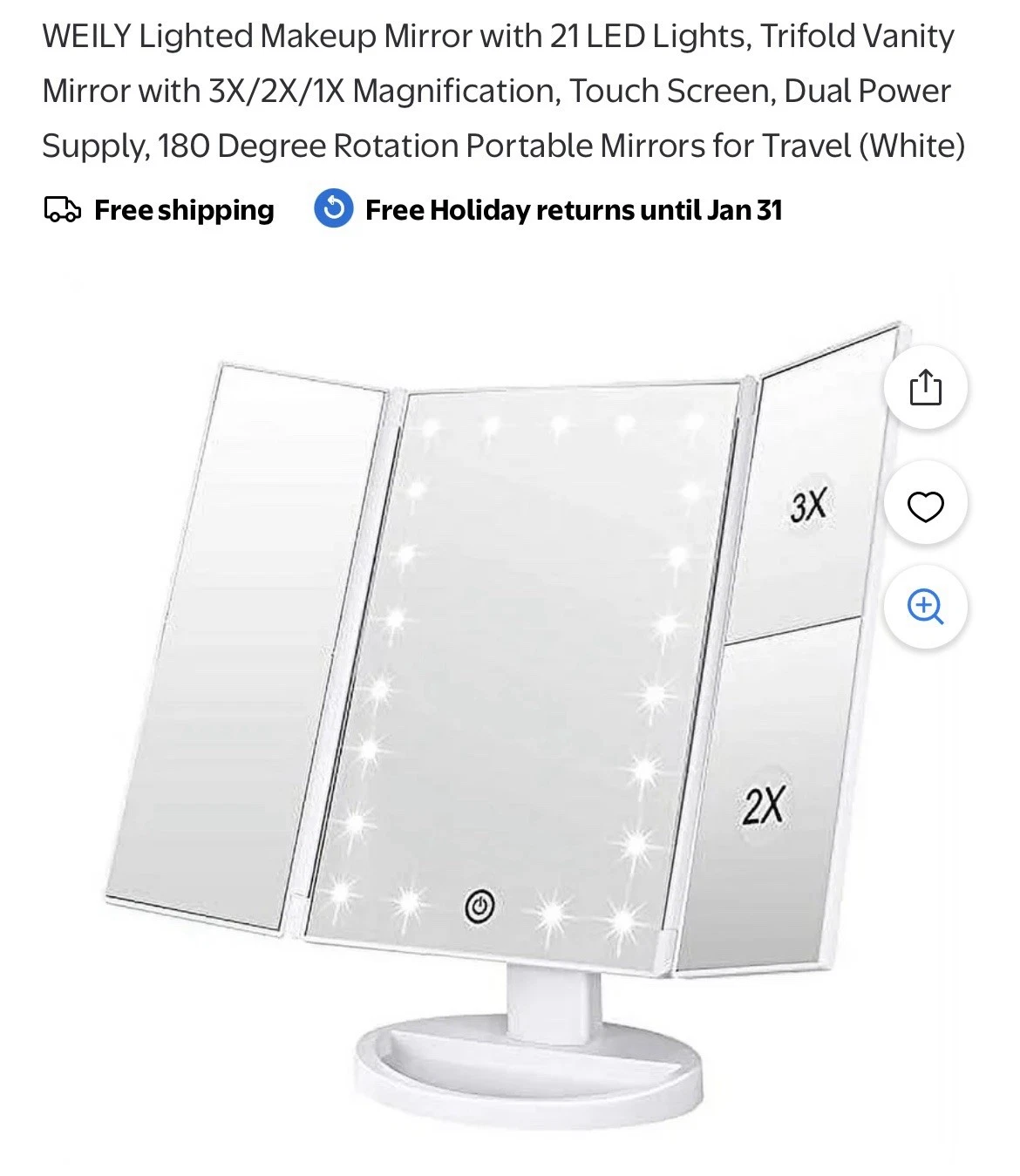 YingFu Makeup Mirror - Thumbnail 3