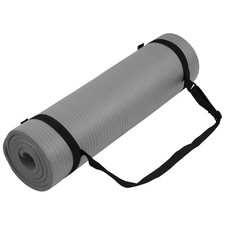 Fitvids 1/2-Inch Thick High Density Exercise Yoga Mat, Carrying Strap Open Box 