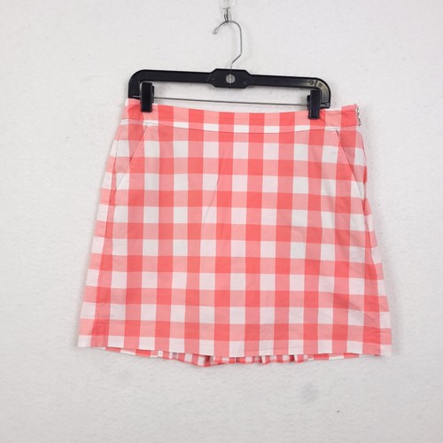 Polo Golf Ralph Lauren Skort Pink Gingham Pleated Size 8 Athletic Golf Coquette