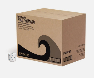 Boardwalk BWK6180 2-Ply Septic Safe 125' Roll Length Toilet Tissue (96/CT)   !!