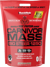 Carnivor Mass Chocolate Big Steer 1250, 15 lb (el embalaje puede variar)