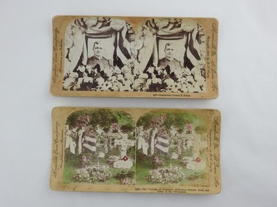 Vintage Keystone Stereoview Cards McKinley Funeral Philippines Robley Evans Lot