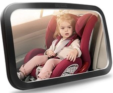 Shynerk Baby Car Mirror, Rear Facing Seat Mirror Safety ONE SIZE, Black