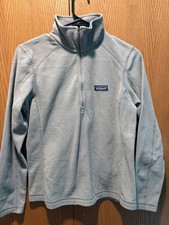 Patagonia Micro D Fleece 1/4-Zip Pullover Women  s Small Gray