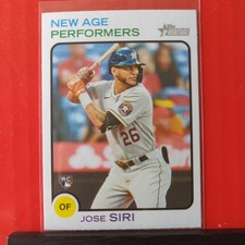 2022 Topps Heritage - Jose Siri (RC) New Age Performers #NAP-20 Houston Astros 