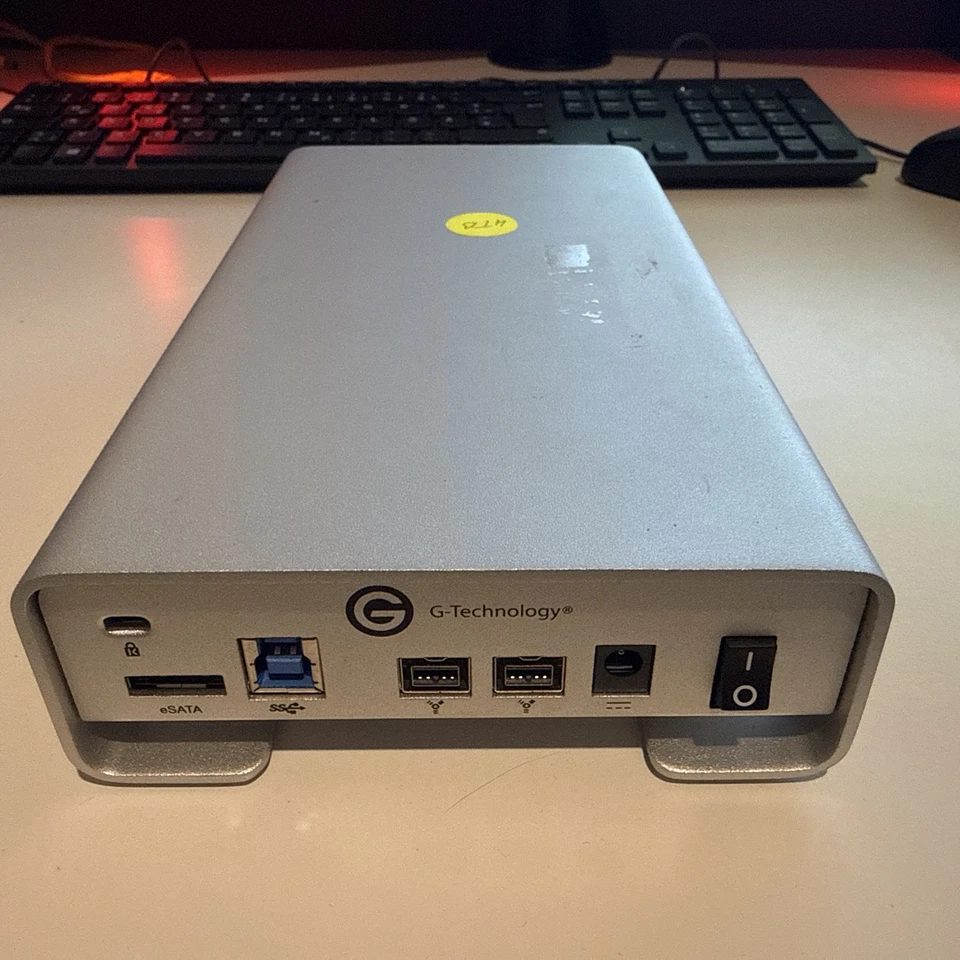 4TB USB 3.0 2x FireWire 800 E-Sata G-drive Voll Alu Silber Werte Ausgelesen - Bild 4 von 4